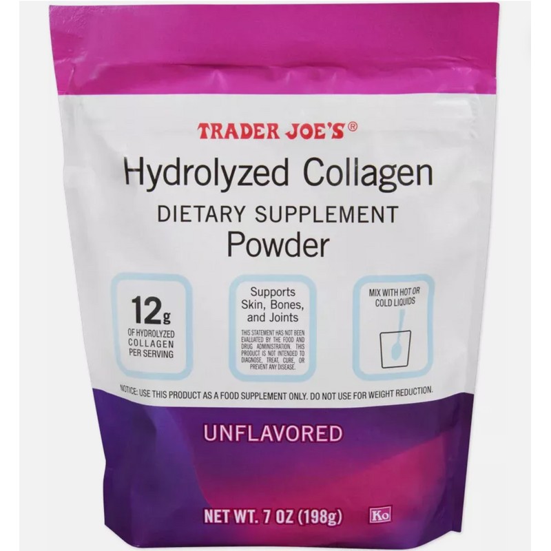 Trader Joe's Unflavored Hydrolyzed Collagen Powder 7oz, Dietary Supplement