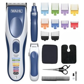 Wahl Color Pro Combo 3in1, Haarschneider für Männer, Familien-Haarschneideset, Kopfrasierer, Herren-Haarschneider mit Barttrimmer, Nasentrimmer, Personal Trimmers, Grooming Kit