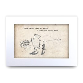 HWC Trading FR. Winnie the Pooh A4 Framed Print