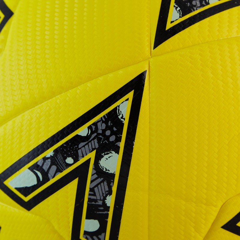Mitre Unisex-Adult Ultimatch One 24 Football, Fluo Yellow/Black/Circular Grey, 4