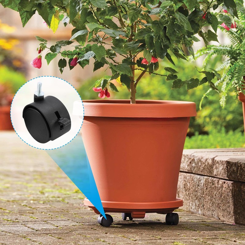 suiwotin Industrial Casters, 4pcs 2 Inch Swivel Caster Wheels with