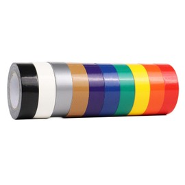 QILIMA Multicolour Duct Tape Repair Tape 19 mm x 9.14 m, 10 Rolls