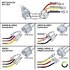 HUIQIAODS H4 Headlight Bulb Ceramic Relay Wiring Harness Socket Cable