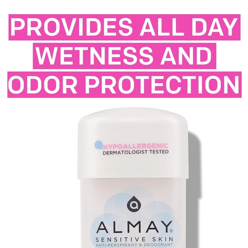 Almay Hypoallergenic Clear Gel Fragrance Free Deodorant 2.25 oz