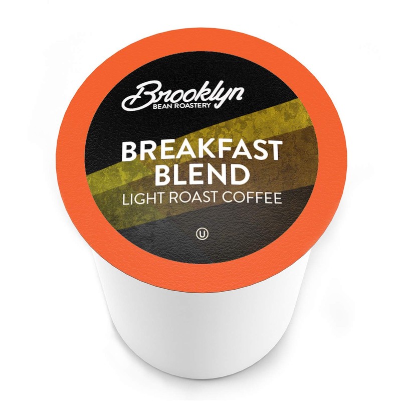 Brooklyn Beans Breakfast Blend Gourmet Coffee Pods - Compatible with