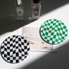 Kelendle Creative Acrylic Coasters Set of 6 Round Checkerboard Abstract