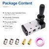 Baomain Pneumatic Solenoid Valve Manual Control Push-Pull, 4H210-08 PT 1/4"