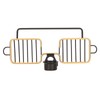 Faucet Storage Shelf Aluminum Plastic Two Containers with Towel Rod