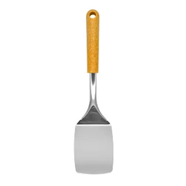 Fackelmann BIO Solid Turner, Spatula, Stainless Steel Function Head With Wood Fibre Handle, 31.5x10x4cm, Silver & Light brown/Orange