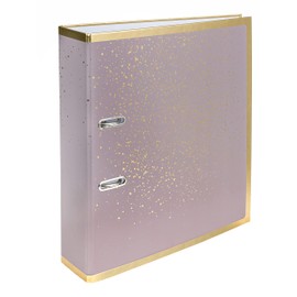 Interdruk Lever Arch File A4 75 mm - Metallic Design - Satin Gold Sparkling