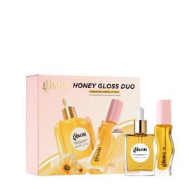Gisou Honey Gloss Duo – Honey Infused Hair Oil & Lip Oil for Long-Lasting Hydration & Shine