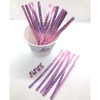 Weststone 100pcs 4" Metallic Twist Ties (Pink Holographic)