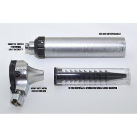 TAXXAN LED Matte Fiber Optic Otoscope Set ENT Diagnostic KIT with Adult, Child, Infant Specula Tips