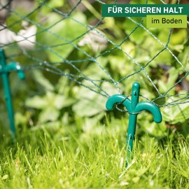 Windhager Multi-purpose rods, 25 cm high, ground anchor, ground spike, fixing anchor for fleeces and films, ground pegs, ground anchors, ground anchors