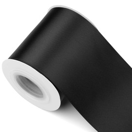 Humphrey's Craft 3 Inch Black Double Faced Satin Ribbon - 10 Yards Variety of Color for Crafts Gift Wrapping Cutting Ceremony Decoration Sewing Christmas Tree Wedding and Dining Tables.