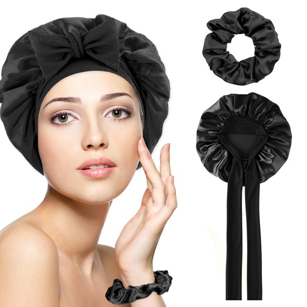 Silk Hood for Sleeping, Satin Hair Cap, Night Sleep Cap
