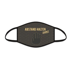 Mund-Nasen-Maske "Abstand halten - Danke!"