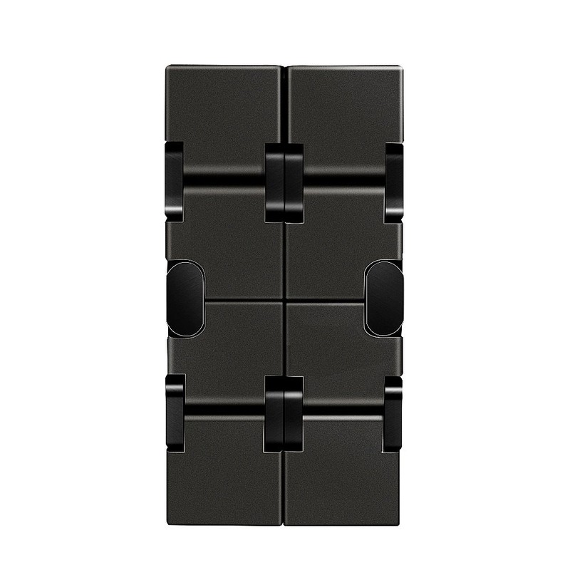 LilBit Infinity Cube, Aluminium Alloy Toy Cubes, black