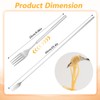 MBAIYO Extendable Fork, Telescopic Fork, Meat Fork, Stainless Steel, Retractable