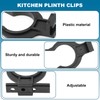 IETWATE 10PCS Kitchen Plinth Clips, Plastic Kitchen Kickboard Clips, Adjustable