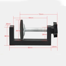 HLJMRD 2pcs G Clamps for Woodwork, Adjustable G Clamps, Heavy Duty Wood Clamps for Woodworking, Mini Bar Clamp Mounting Welding Crafts Clamps for Carpentry, Ideal for Mounting and Drilling