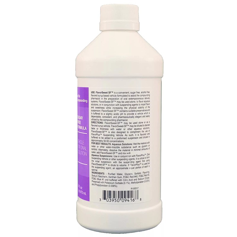 Humco Flavor Sweet SF Compounding Syrup Vehicle Sugar Free Formula