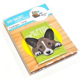 Cardigan POP Hund Corgi Kühlschrank Magnete mit Funny Sprüche (Set von 4)