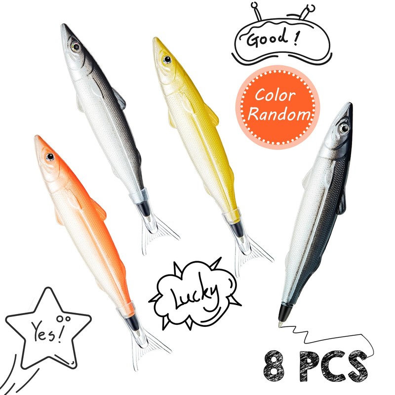 Outus 2 Pcs Fish Pencil Case and 8 Pcs Fish