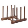 Entatial Dish Drainer Crockery Drainer Foldable Composite Wood Dish Drainer