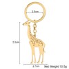 DUOWEI Cute Couple Gift Giraffe Keychain Keyring Giraffe Jewelry Backpack
