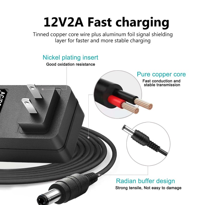 12V AC DC Adapter for Williams Legato Plus 88-Keys Digital