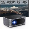 TURBOAMP 4K Projector with Wifi and Bluetooth, TURBOAMP 5G Native