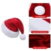 KFZR Santa Hat,Adults Unisex Velvet Christmas Hat,New Year Festive Party