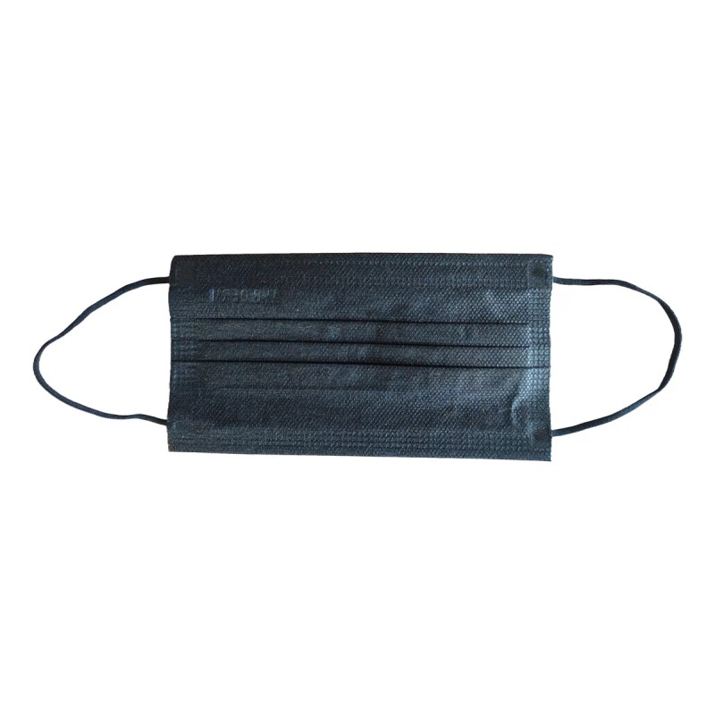 Ambiderm Cubre Bocas Tres Pliegos Ambiderm Negro Termosellado 150pz