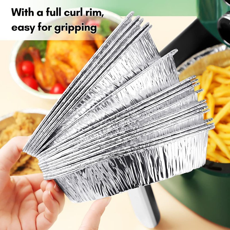 20PCS 7 Inch Aluminum Foil Plates Round Tin Foil Pie