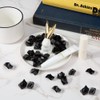 DomeStar Black Fake Ice Rocks, 150PCS Black Acrylic Crushed Ice