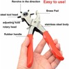 9" Leather Hole Punch Hand Pliers Belt Holes 6 Sized