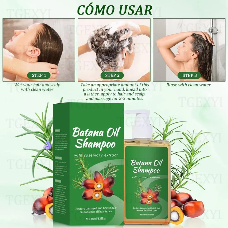 2 Botellas Champú Batana, Crecimiento Del Cabello