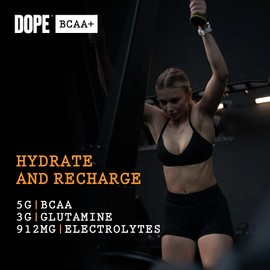 Dope BCAA+ | Intra-Workout Powder | Watermelon | 360 g | 30 Servings | 5g BCAAs | Electrolyte Blend | Glutamine | Vitamin B6 & B12 | Supports Hydration, Energy & Recovery