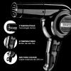 Secadora Profesional C/ Boquilla Y Difusor Timco Sp-1600 Negro