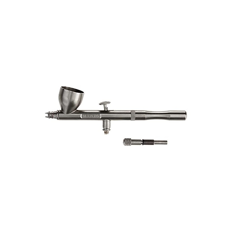 Velocity Gravity Feed Renegade Dual Action Airbrush .21mm, Silver" Or