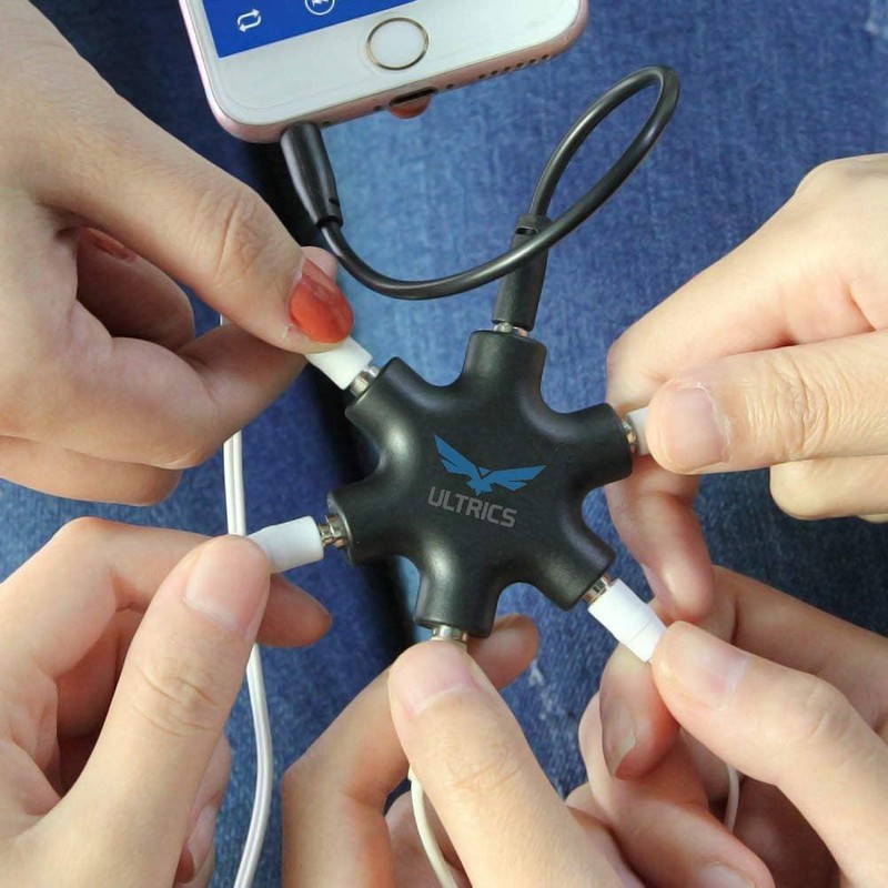 NEW LEADER Headphone Splitter, Audio Splitter 3.5mm Jack with 5