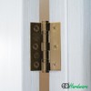 EAI Bronze Door Hinges | 3 Inch / 76mm Florentine