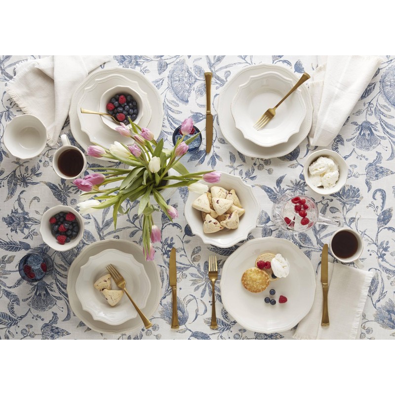 Lenox 895711 French Perle Bead Dinner Plates, Set Of 4