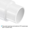 PATIKIL PVC Reducer Pipe Fitting 50mm to 40mm ID, 2