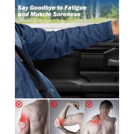 JOYTUTUS Car Door Armrest Pad Compatible with 2019-2025 Ram Elbow Rest Pad, Car Arm Rest Support Cushion, Black 11.81" x 4.13" x 3.15"