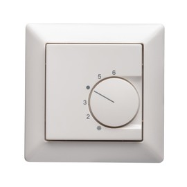 Halmburger Room Thermostat RTR-5510rg Including Jung AS 500 Single Frame AS581WW in Alpine White with Cover 55 x 55 mm