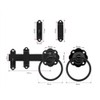 Black Ring Gate Latch, Garden Gate Latch, Door Catch, Gate