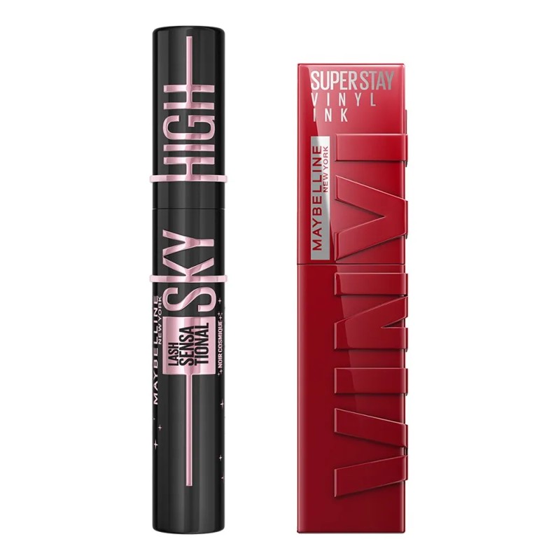 Mascara De Pestañas + Labial De Vinyl Maybelline