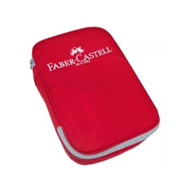 Faber-Castell Set Escolar de Dibujo y Escritura Lapicera, incluye 24 colores, 2 lápices, 2 boligrafos, 1 sacapuntas, 1 resaltador, 1 goma, 1 regla 15 cm, 1 lápiz rojo de chequeo y 1 estuche de tela